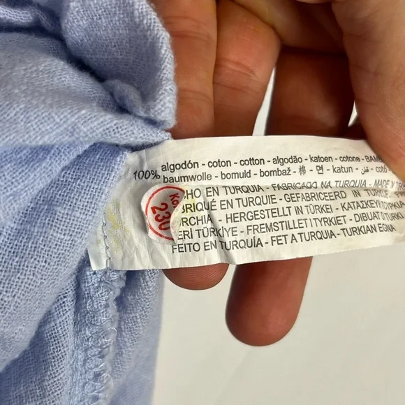 Zara Cotton Ruffled Off The Shoulder Top Sz XS - Picture 8 of 8